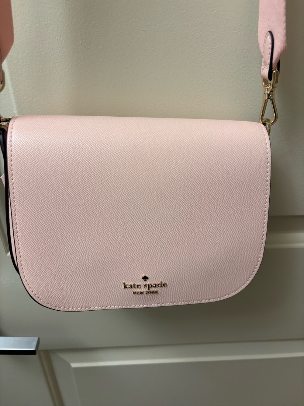kate spade New York Pink Crossbody Saddle Bag new unused - Picture 2 of 4